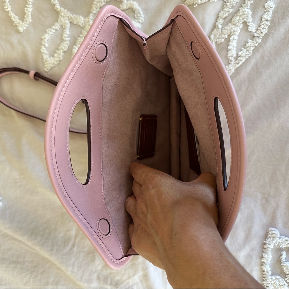 Coach Pink and Brown Crossbody Bag - Picture 4 of 7